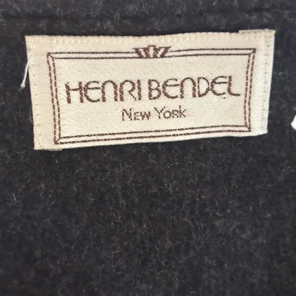 Vintage Henri Bendel Wool Cashmere charcoal gray coat blazer - Picture 2 of 5